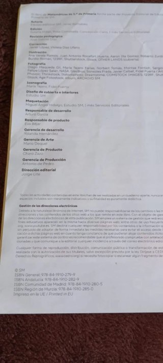 Libro Revuela de matemáticas 5° primaria
