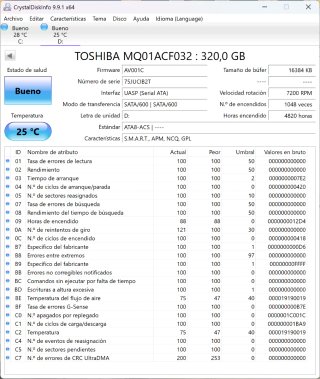 2x Disco Duro Toshiba 2.5 320GB SATA