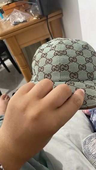 Gorra GG Verde y Marrón