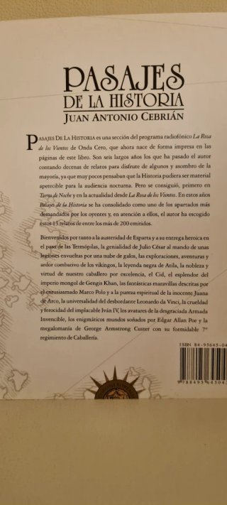 Pasajes de la historia. Juan A. Cebrian