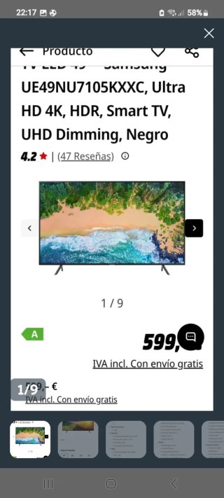 Samsung Smart TV 49 UHD 4K "OFERTA ESPECIAL "⚽️