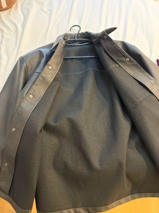 Chaqueta Zara Cuero Marrón Sin Estrenar
