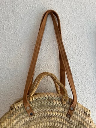 Bolso redondo de palma