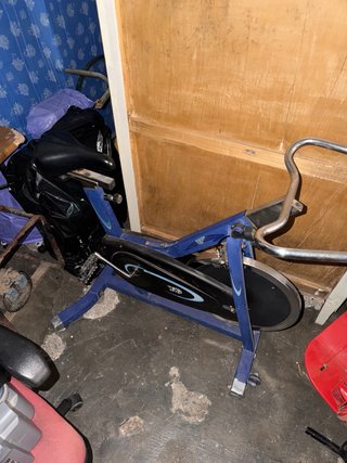 Bicicleta Estática Azul