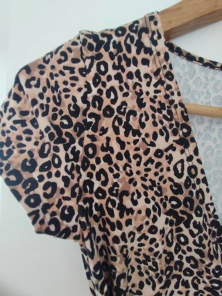 Blusa Cruzada Animal Print Talla S No Boundaries