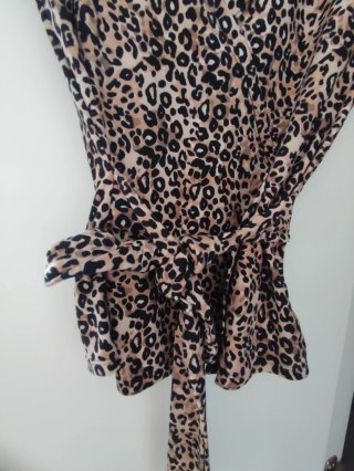 Blusa Cruzada Animal Print Talla S No Boundaries