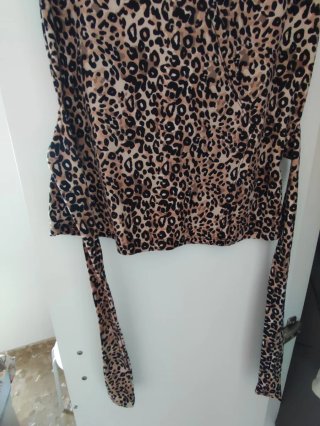 Blusa Cruzada Animal Print Talla S No Boundaries