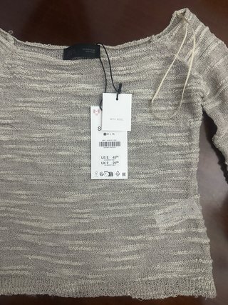 Jersey Zara Lana Entretiempo Talla S
