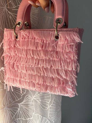Bolso fiesta lentejuelas rosa