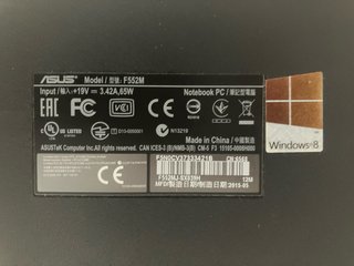 Portatile ASUS Windows 10 Nero