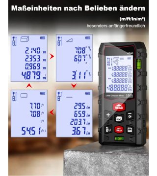 Medidor Láser HS60 + Nivel + Funda