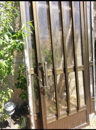 Puerta aluminio con cristal