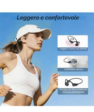 Cuffie Conduzione Ossea 14 Ore Autonomia