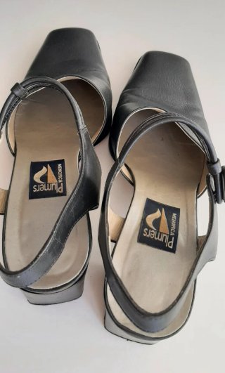 Zapatos Plumers Piel Negros Talla 38