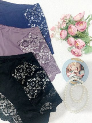 Pack 3 Bragas Encaje Talla XXL