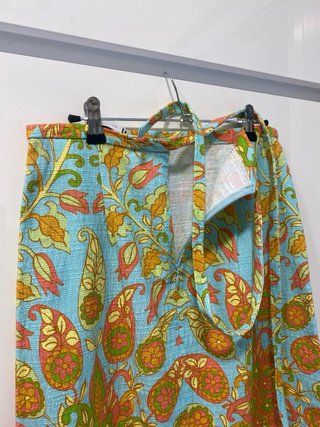 Falda Zara Estampada Azul Talla XS
