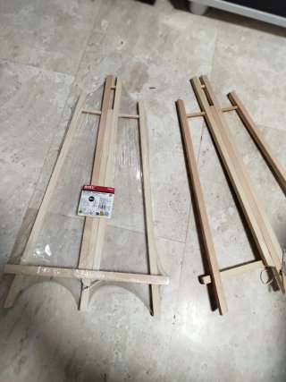Caballete de mesa de madera