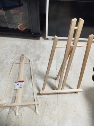 Caballete de mesa de madera