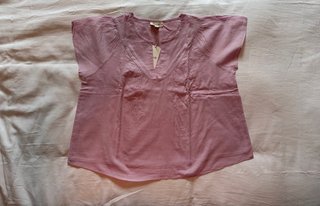 Camisa V lila talla L