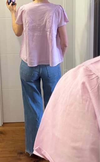 Camisa V lila talla L