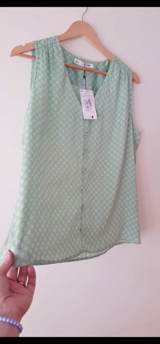Blusa Sfera Verde Lunares Talla XL