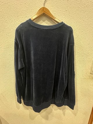 Sudadera Adidas azul terciopelo