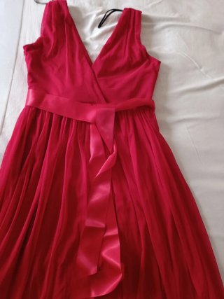 Vestido largo fiesta con flores