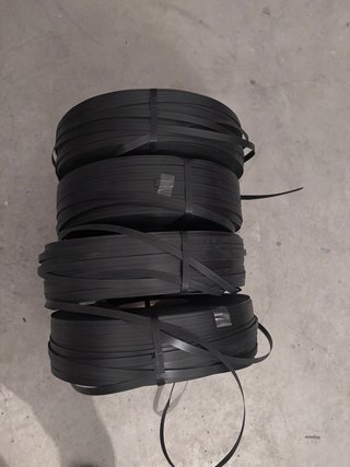 4 rollos fleje  Negro 13mm x 0.8mm rollos  1250m