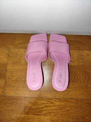 Sandalias AMISU tacón rosa talla 38