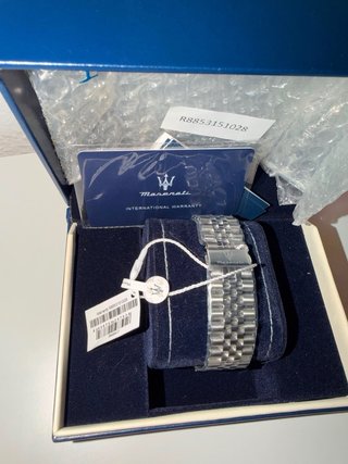 Reloj Maserati Azul y Plateado