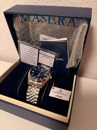 Reloj Maserati Azul y Plateado