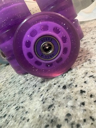 Ruedas Patines Quads Moradas Brillantes
