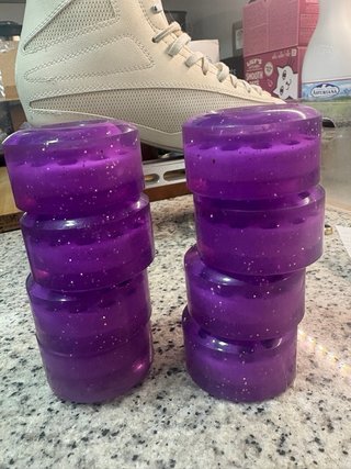 Ruedas Patines Quads Moradas Brillantes