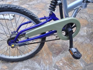 Bicicleta plegable azul
