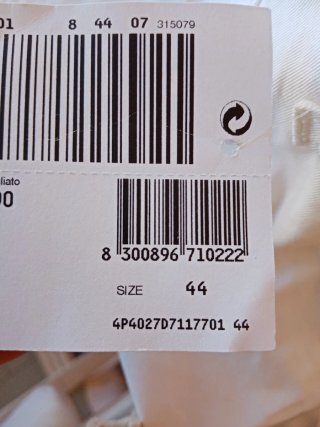 Jeans bianchi Sisley tg 44