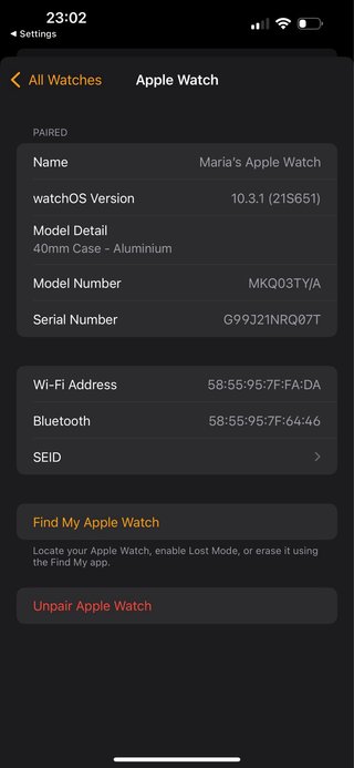 Apple Watch SE 40mm Rosa 1ª Gen