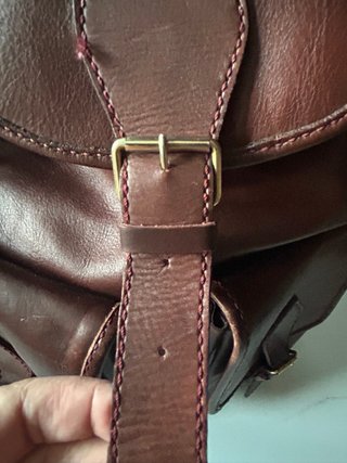Mochila de cuero hecha a mano