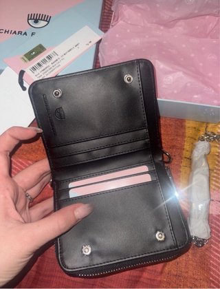 Borsa/Portafoglio Chiara Ferragni farfalla nero