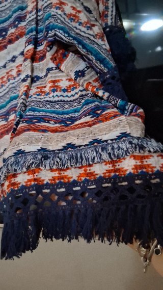 Kimono estampado étnico
