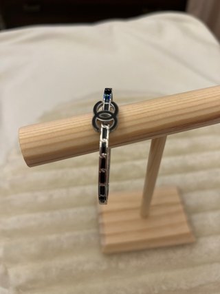 Pulsera Chanel CC Plata y Negro