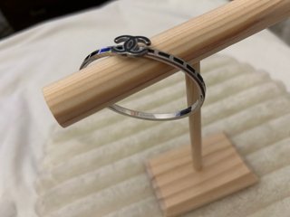 Pulsera Chanel CC Plata y Negro
