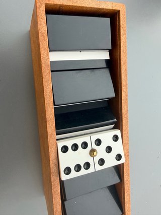 Domino Principe Caja Madera Vintage