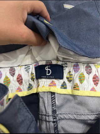 Completo elegante uomo blu e bianco