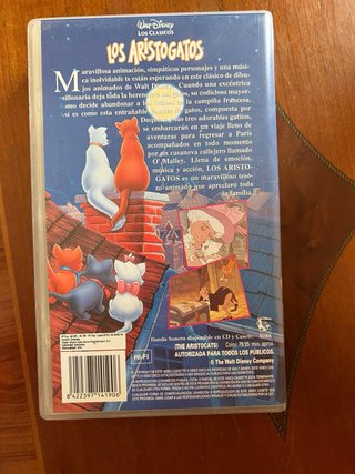 VHS Los Aristogatos Clásicos Disney Español