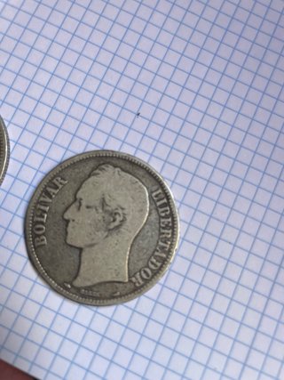 Monedas 5 Bolívares Plata 900 (1912, 1936)