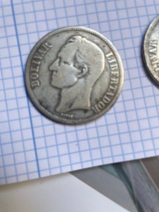 Monedas 5 Bolívares Plata 900 (1912, 1936)