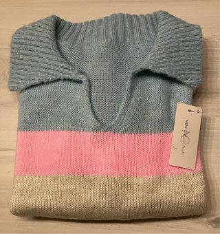 Jersey rayas cuello polo. Nuevo a estrenar.