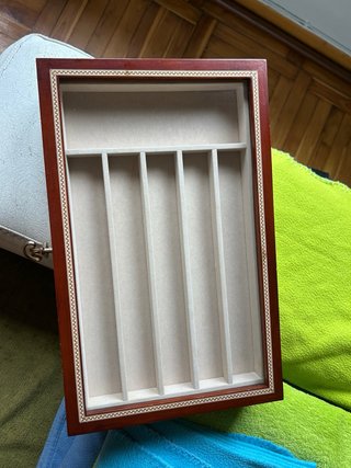 Organizador de relojes madera maciza antiguo