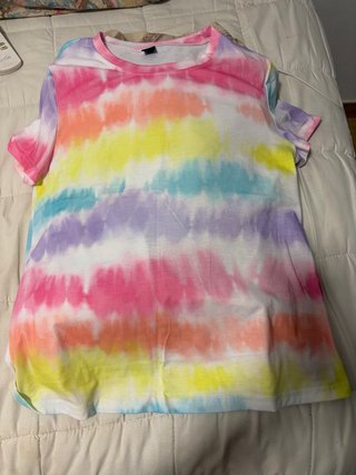 Camiseta Tie-Dye Arcoíris Talla M