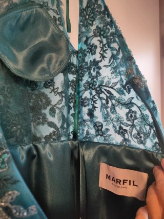 Vestido Fiesta Marfil Barcelona 8JB1 NUEVO